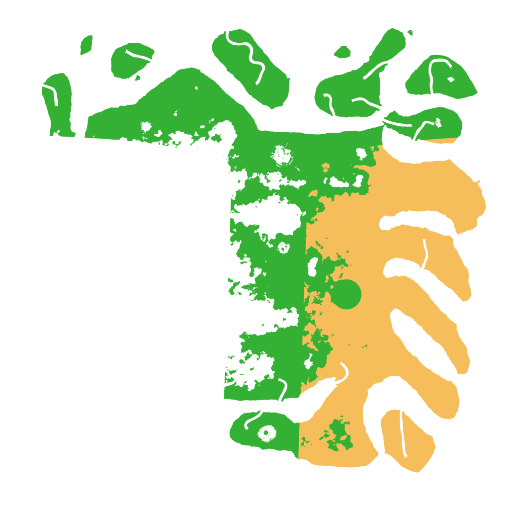 Biome Rust Map: Procedural Map, Size: 4500, Seed: 400132576