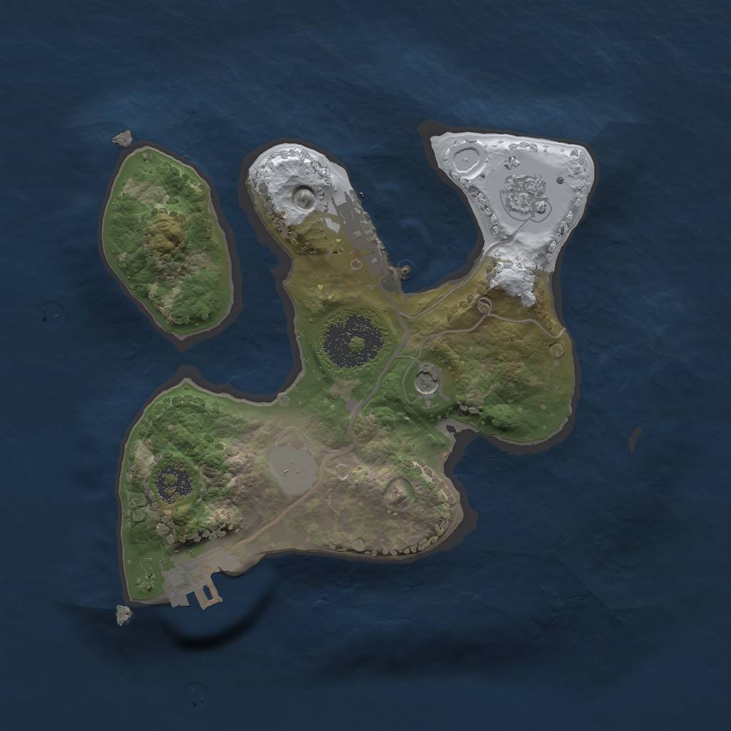 Rust Map: Procedural Map, Size: 2000, Seed: 190, 9 Monuments