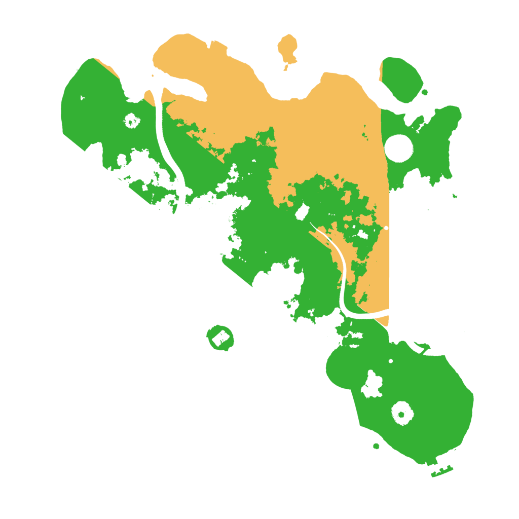 Biome Rust Map: Procedural Map, Size: 3500, Seed: 112233