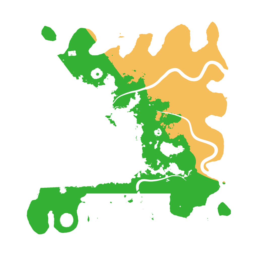 Biome Rust Map: Procedural Map, Size: 3500, Seed: 6394257