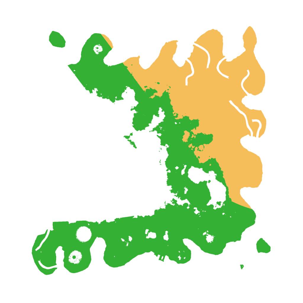 Biome Rust Map: Procedural Map, Size: 3500, Seed: 6394257