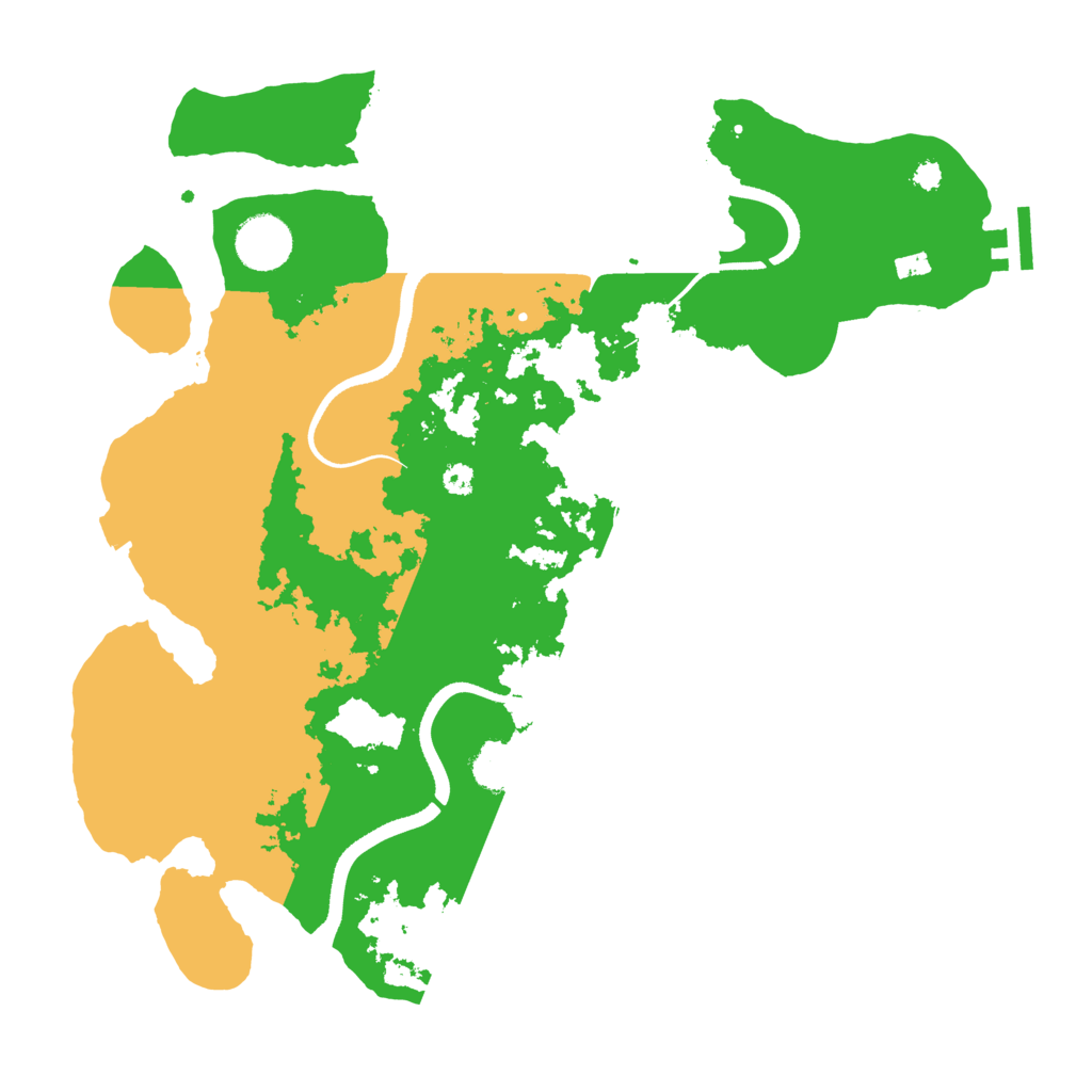 Biome Rust Map: Procedural Map, Size: 3500, Seed: 2087032985