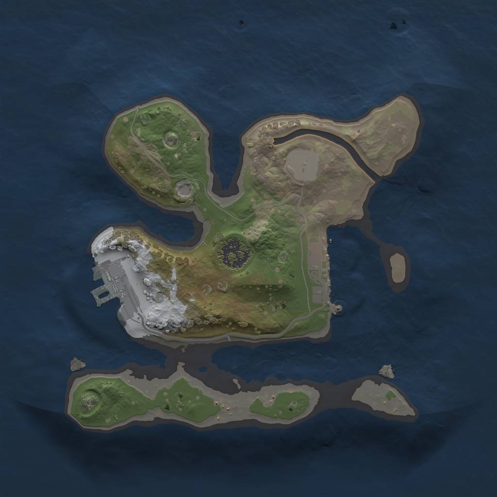 Rust Map: Procedural Map, Size: 1750, Seed: 56452354, 7 Monuments