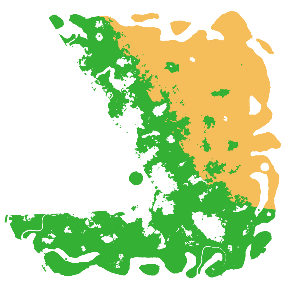 Biome Rust Map: Procedural Map, Size: 6000, Seed: 15346998