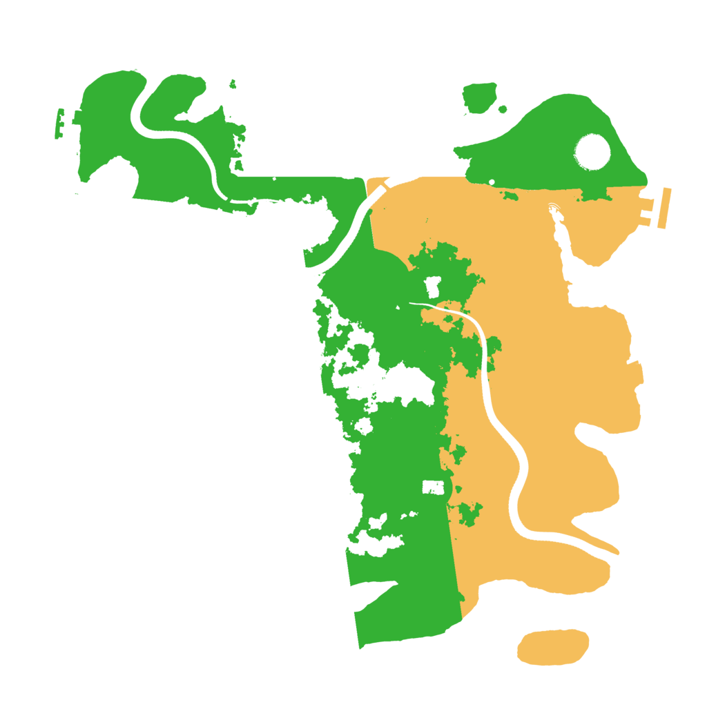 Biome Rust Map: Procedural Map, Size: 3500, Seed: 65841