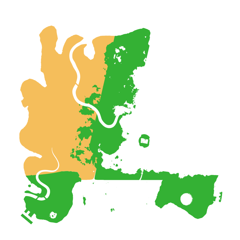 Biome Rust Map: Procedural Map, Size: 3550, Seed: 395858