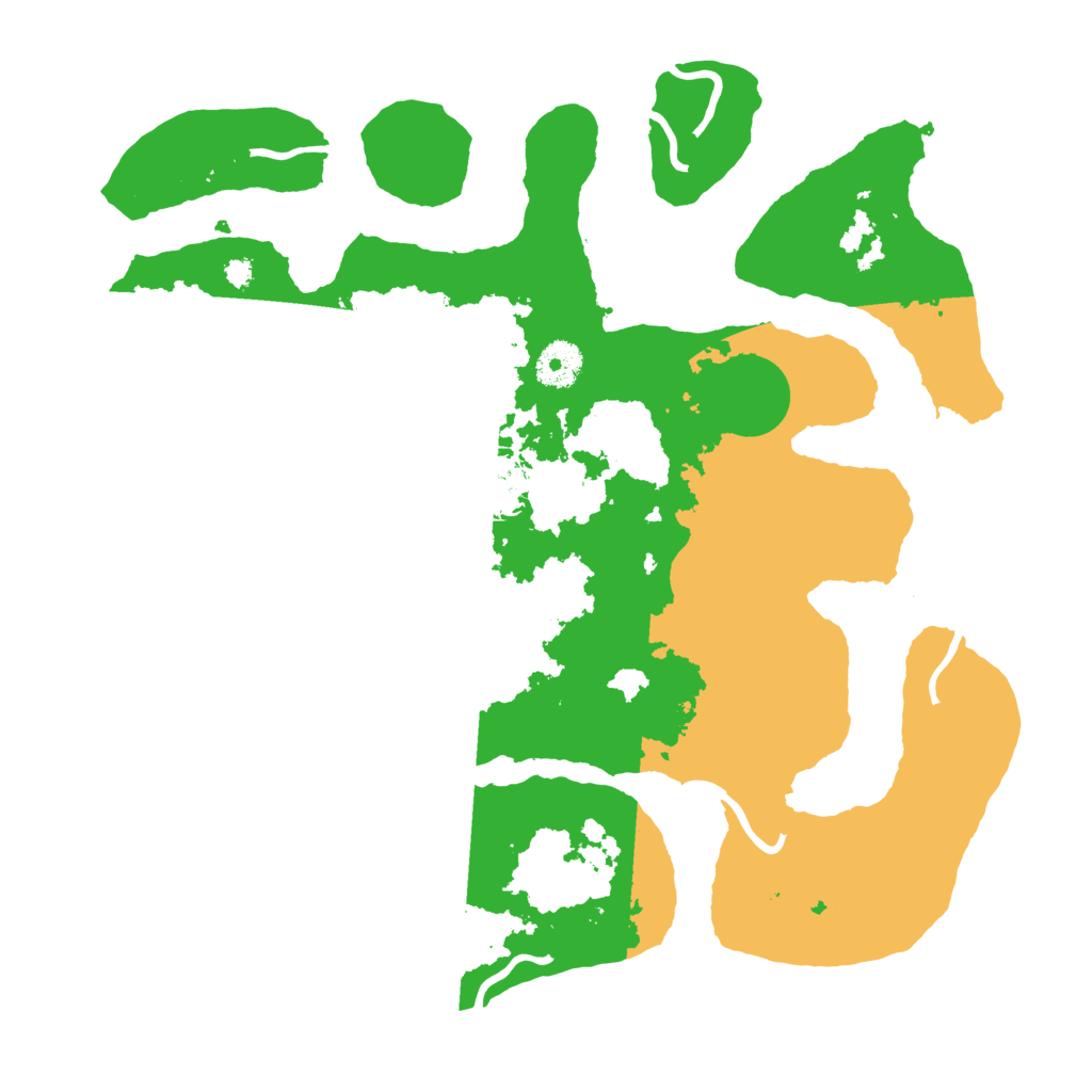 Biome Rust Map: Procedural Map, Size: 3550, Seed: 423350