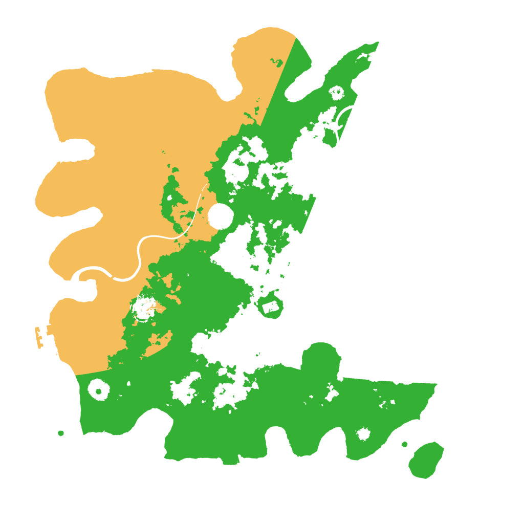 Biome Rust Map: Procedural Map, Size: 3700, Seed: 880311168