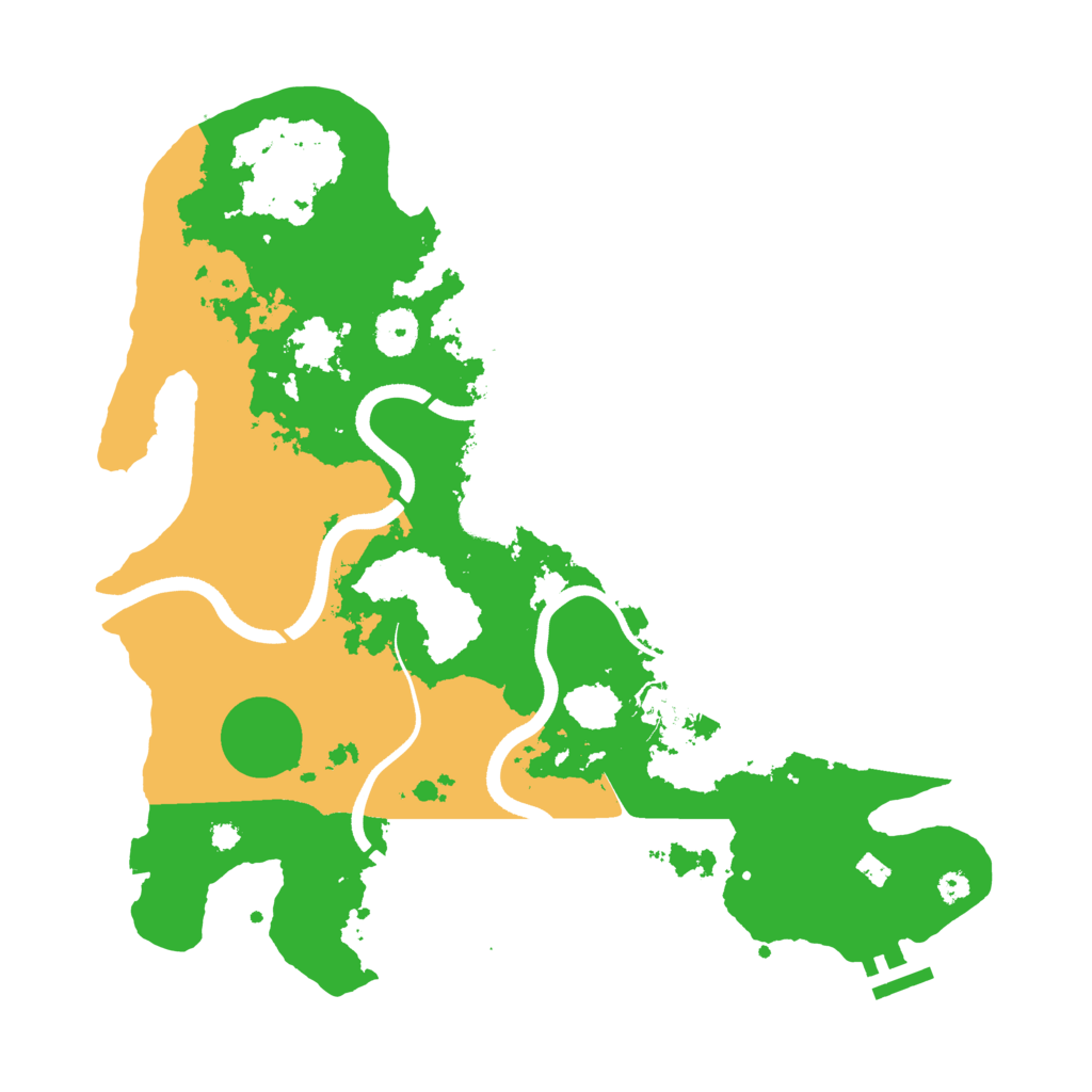 Biome Rust Map: Procedural Map, Size: 3550, Seed: 207380
