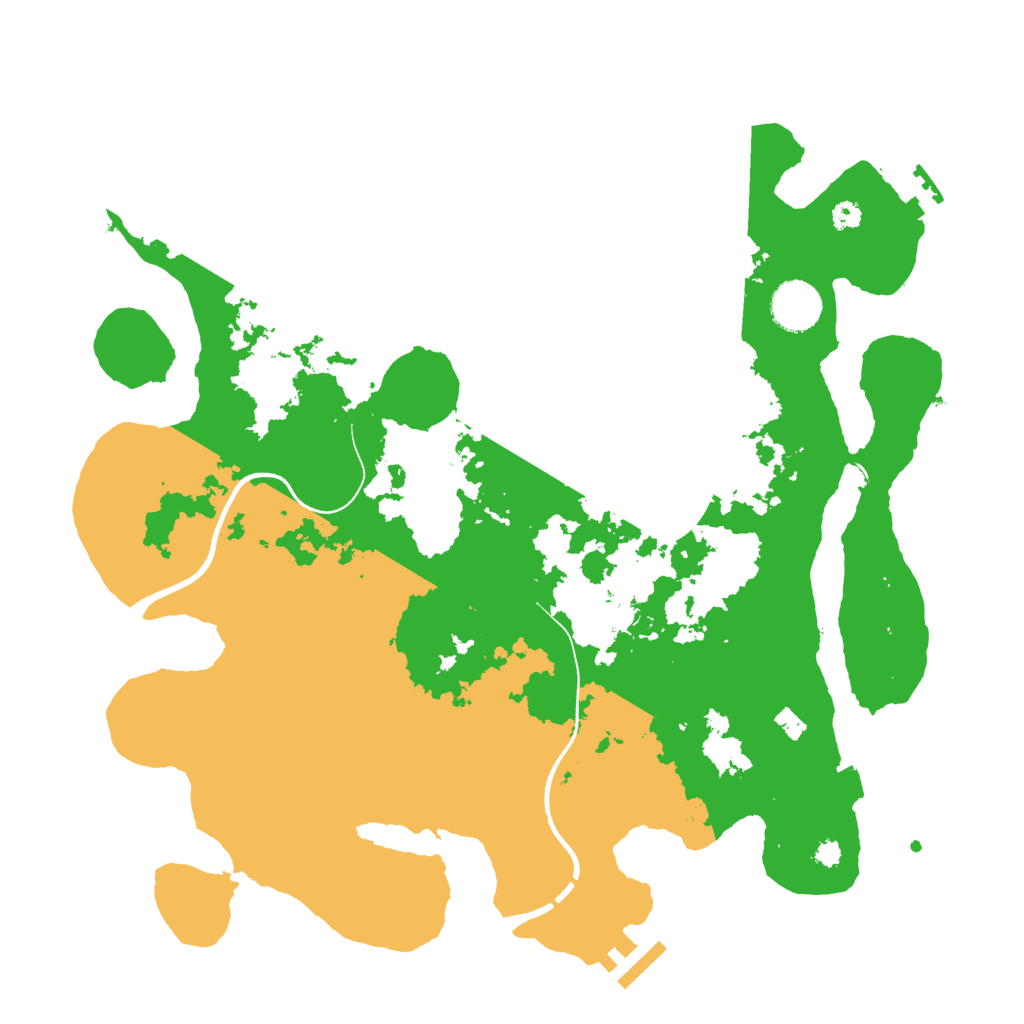 Biome Rust Map: Procedural Map, Size: 3550, Seed: 436104