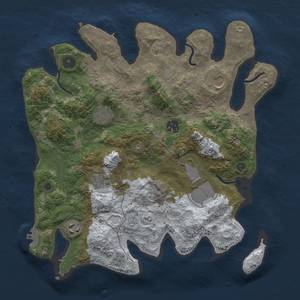 Thumbnail Rust Map: Procedural Map, Size: 3500, Seed: 50, 16 Monuments