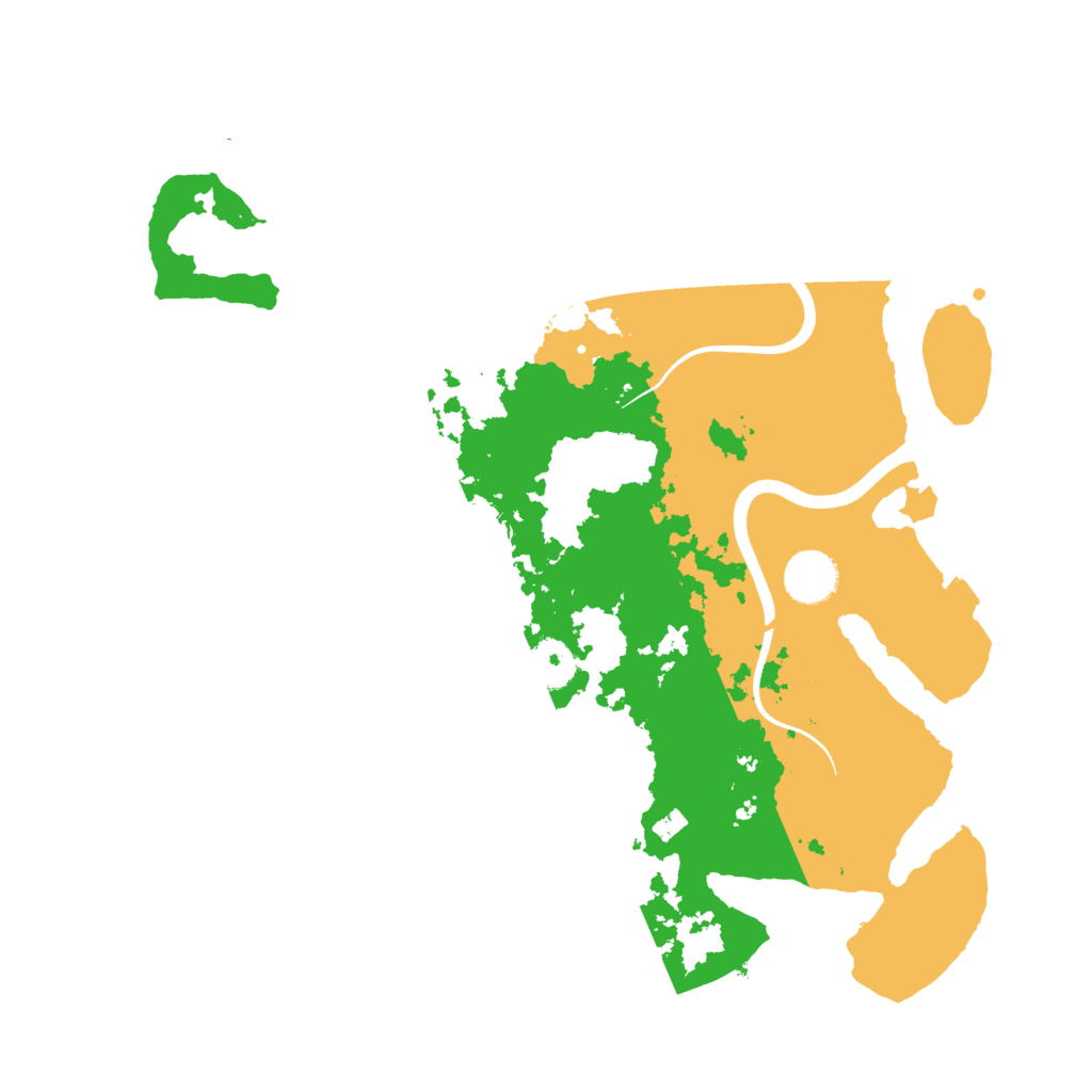 Biome Rust Map: Procedural Map, Size: 3600, Seed: 500033