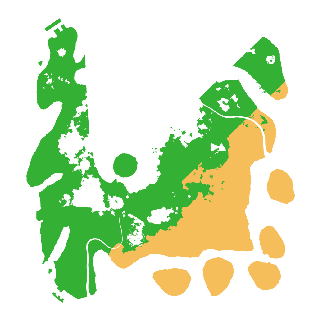 Biome Rust Map: Procedural Map, Size: 3550, Seed: 939620