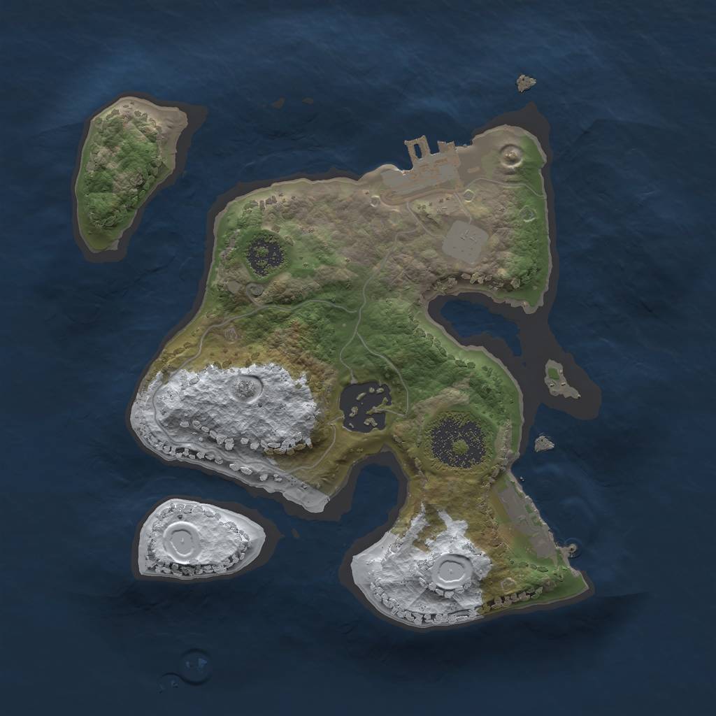 Rust Map: Procedural Map, Size: 2000, Seed: 634356, 8 Monuments