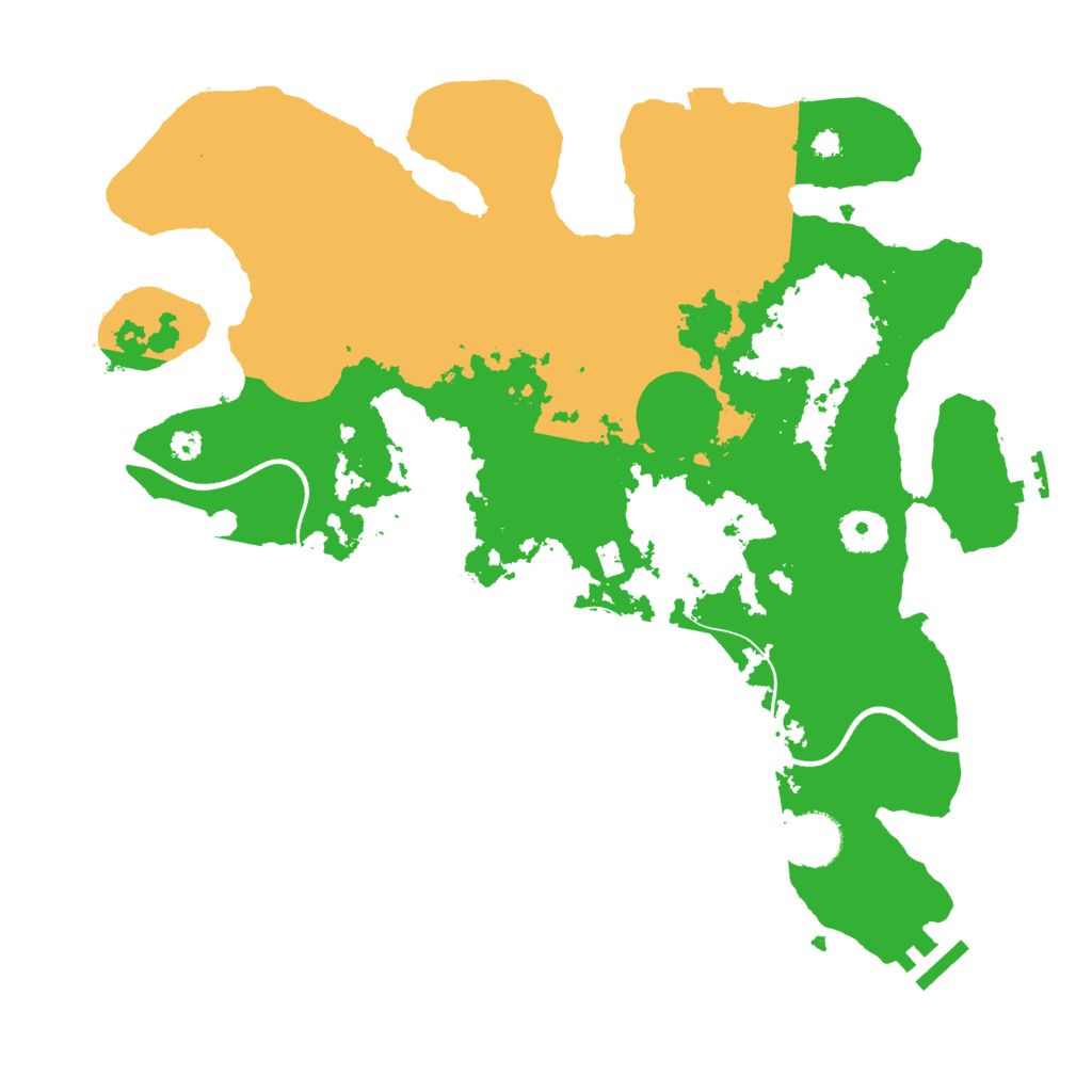 Biome Rust Map: Procedural Map, Size: 3550, Seed: 724349