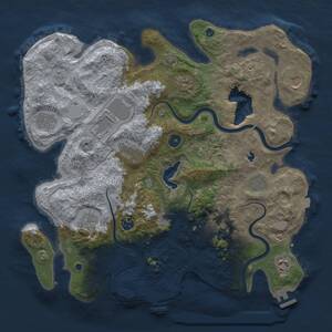 Thumbnail Rust Map: Procedural Map, Size: 4000, Seed: 1449543209, 17 Monuments
