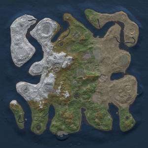 Thumbnail Rust Map: Procedural Map, Size: 4000, Seed: 1449543209, 20 Monuments