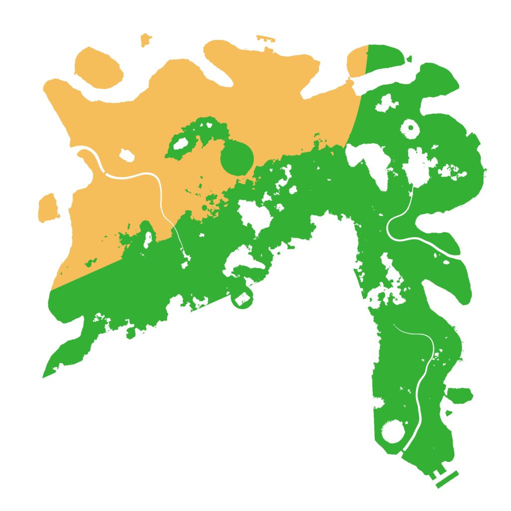 Biome Rust Map: Procedural Map, Size: 4050, Seed: 919842182