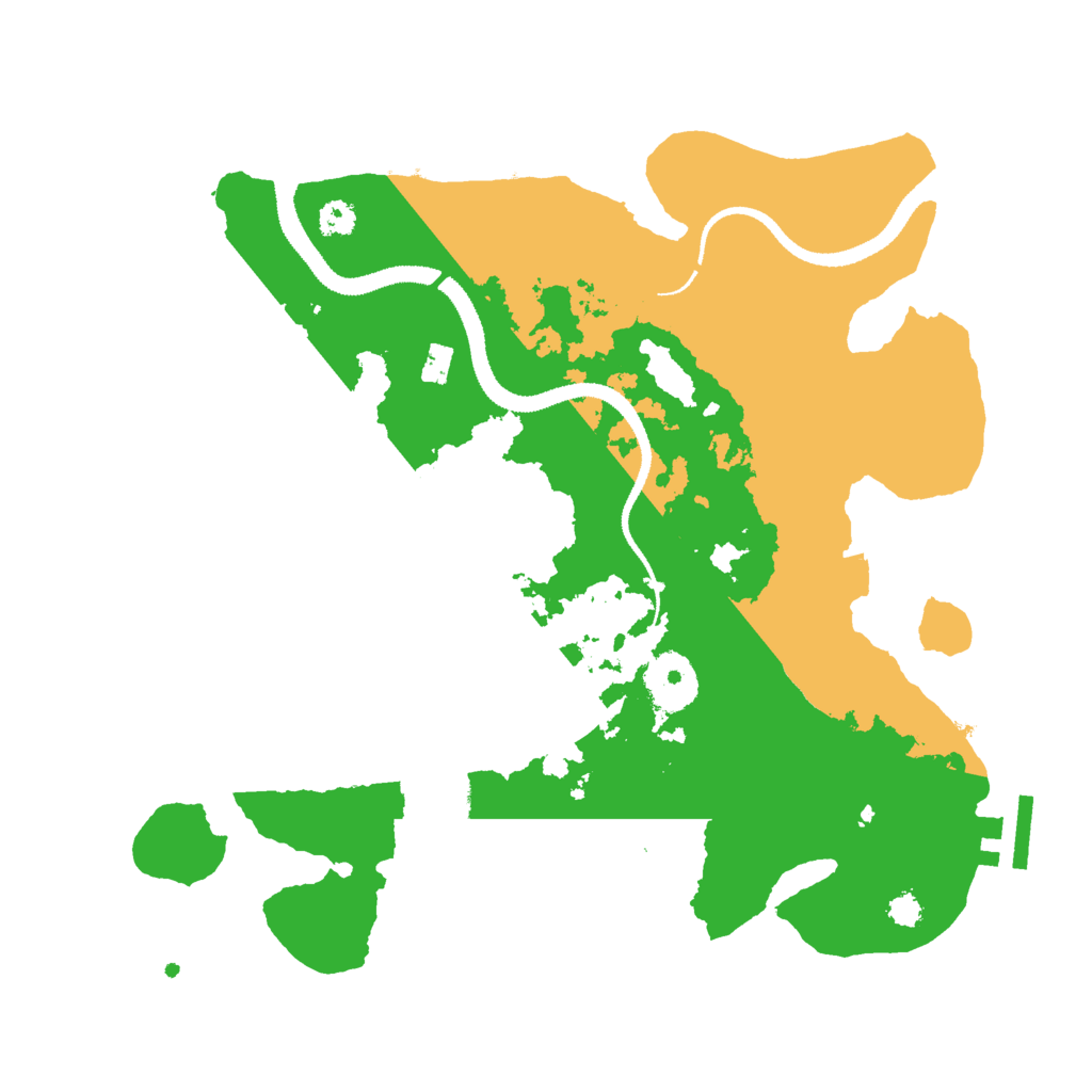 Biome Rust Map: Procedural Map, Size: 3000, Seed: 197167