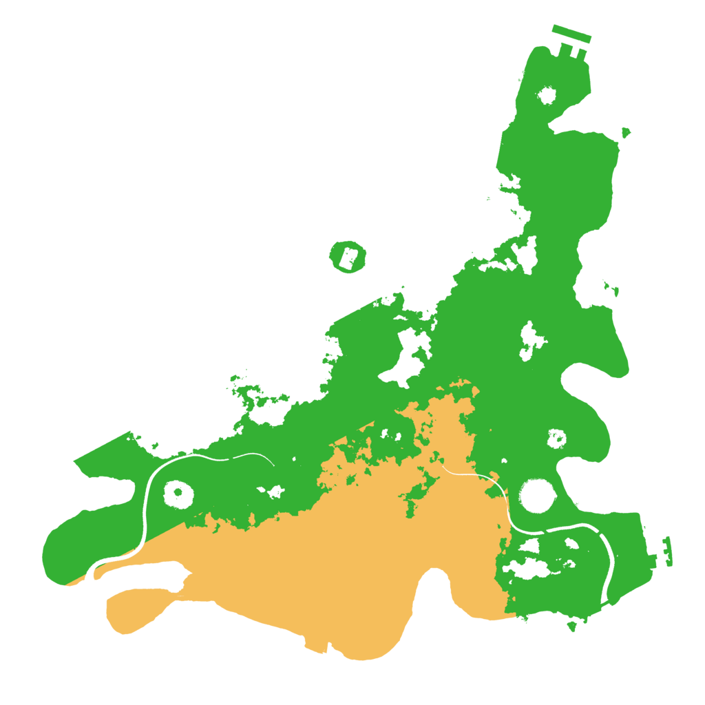 Biome Rust Map: Procedural Map, Size: 3600, Seed: 331374874