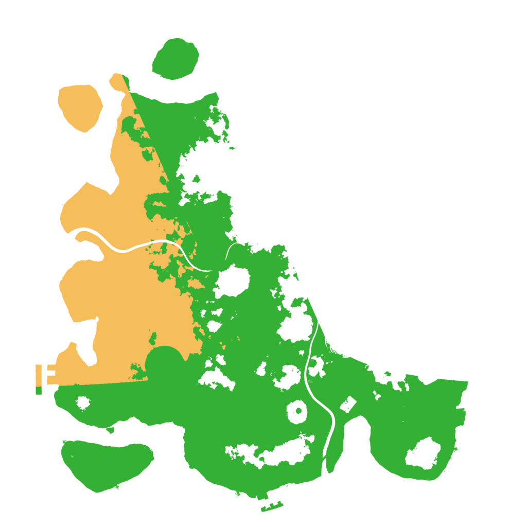 Biome Rust Map: Procedural Map, Size: 3550, Seed: 257221