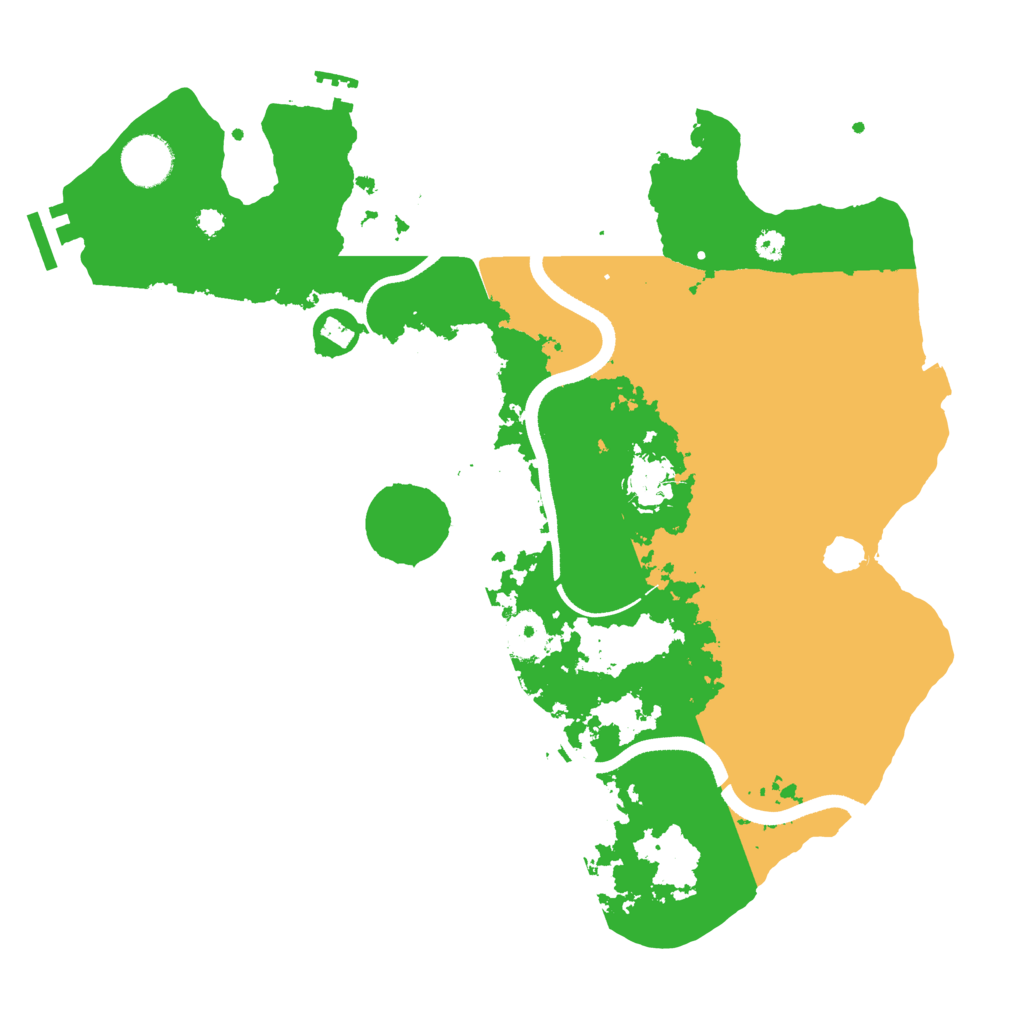 Biome Rust Map: Procedural Map, Size: 3500, Seed: 59052