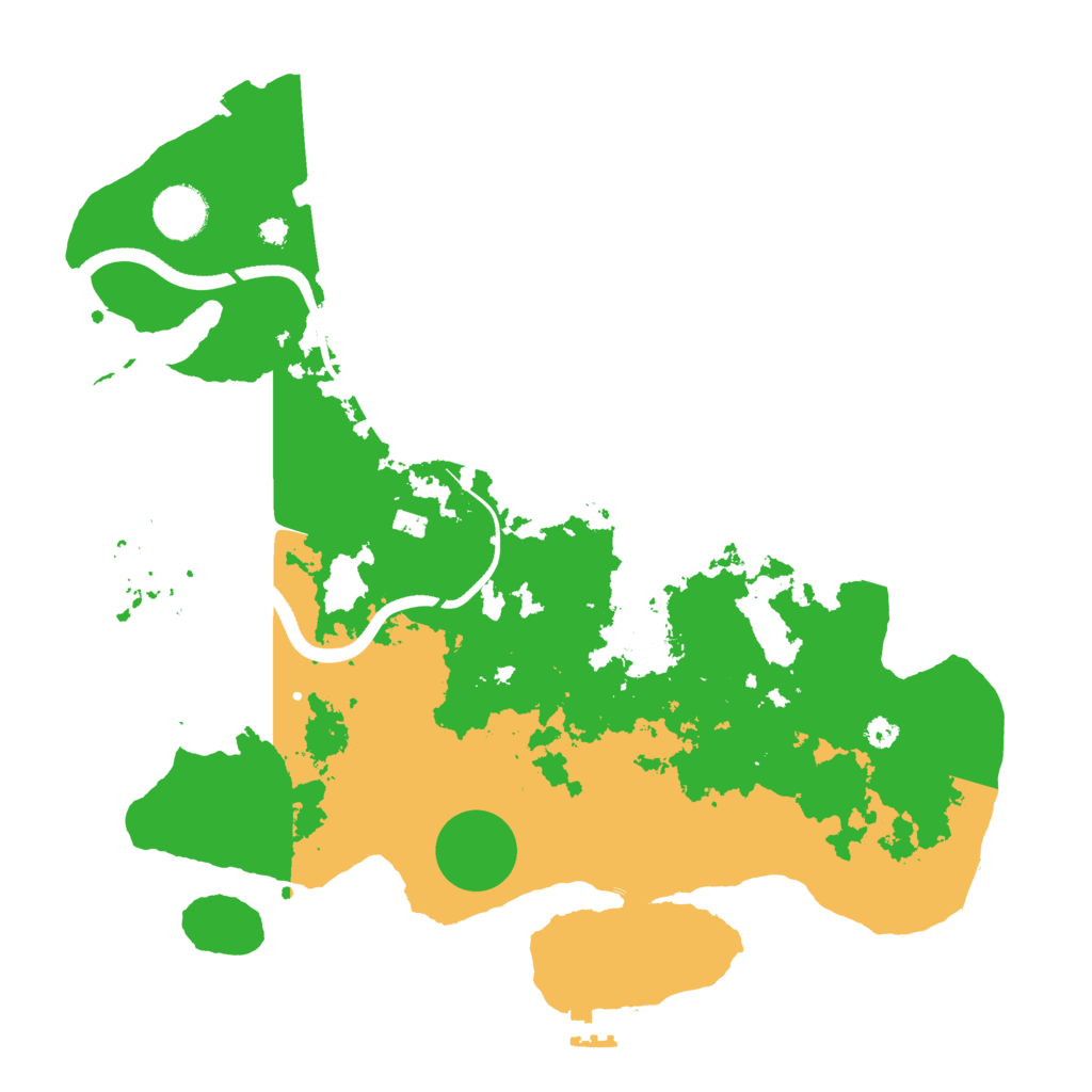 Biome Rust Map: Procedural Map, Size: 3550, Seed: 406564