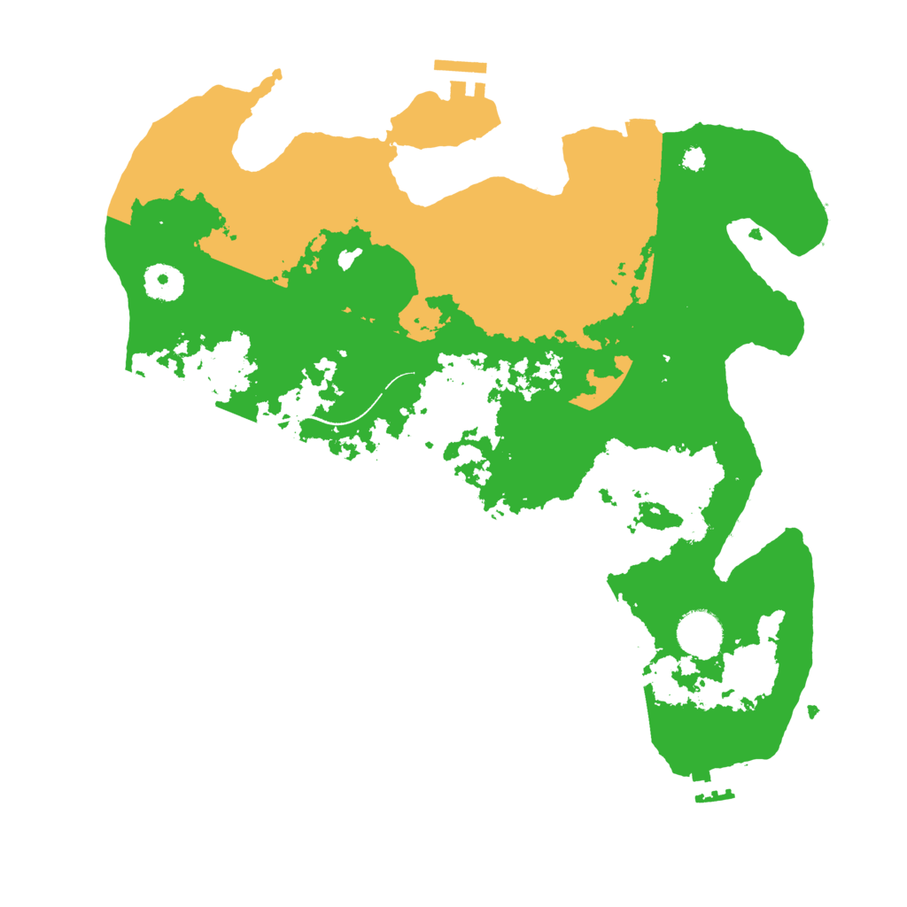 Biome Rust Map: Procedural Map, Size: 3500, Seed: 777888