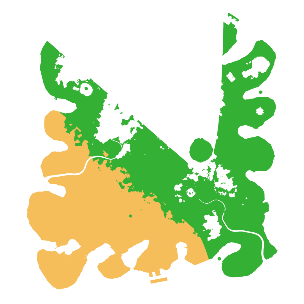 Biome Rust Map: Procedural Map, Size: 3600, Seed: 368210212