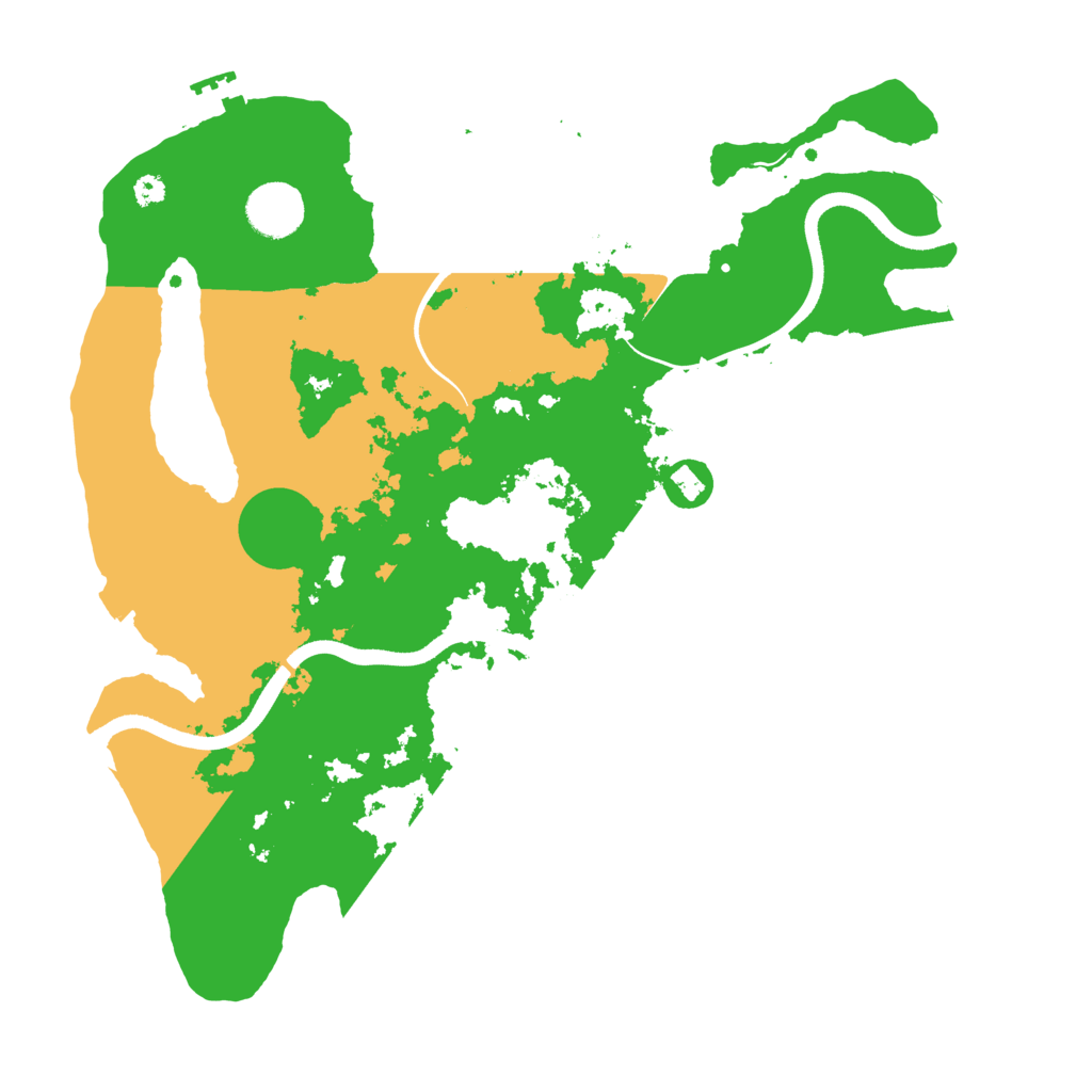 Biome Rust Map: Procedural Map, Size: 3550, Seed: 824004