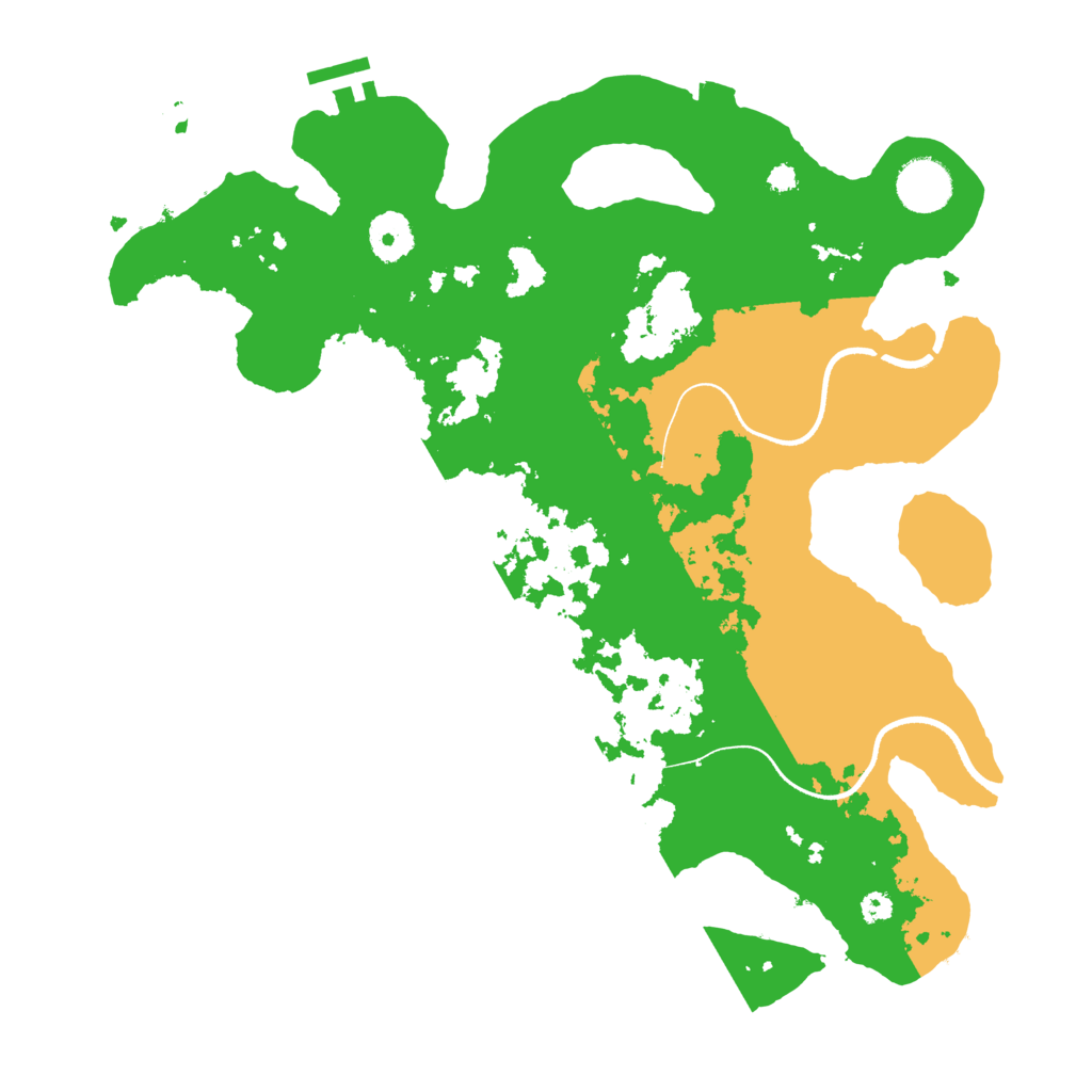 Biome Rust Map: Procedural Map, Size: 3500, Seed: 88819794