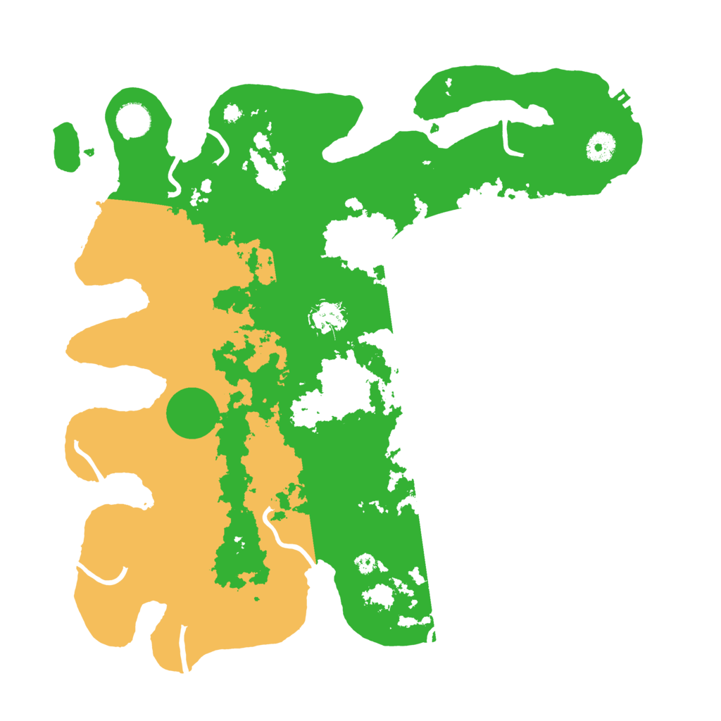 Biome Rust Map: Procedural Map, Size: 3700, Seed: 689216644