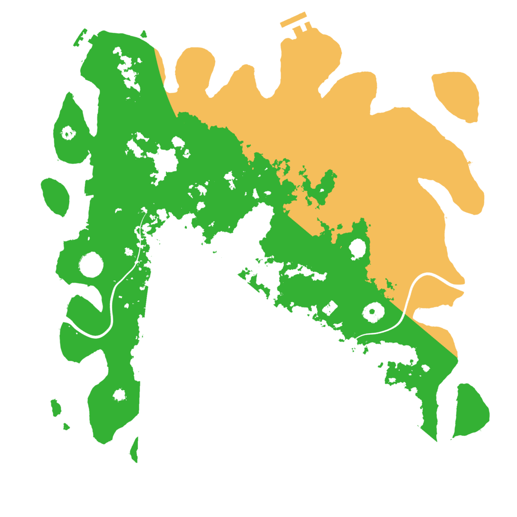 Biome Rust Map: Procedural Map, Size: 3800, Seed: 130847766