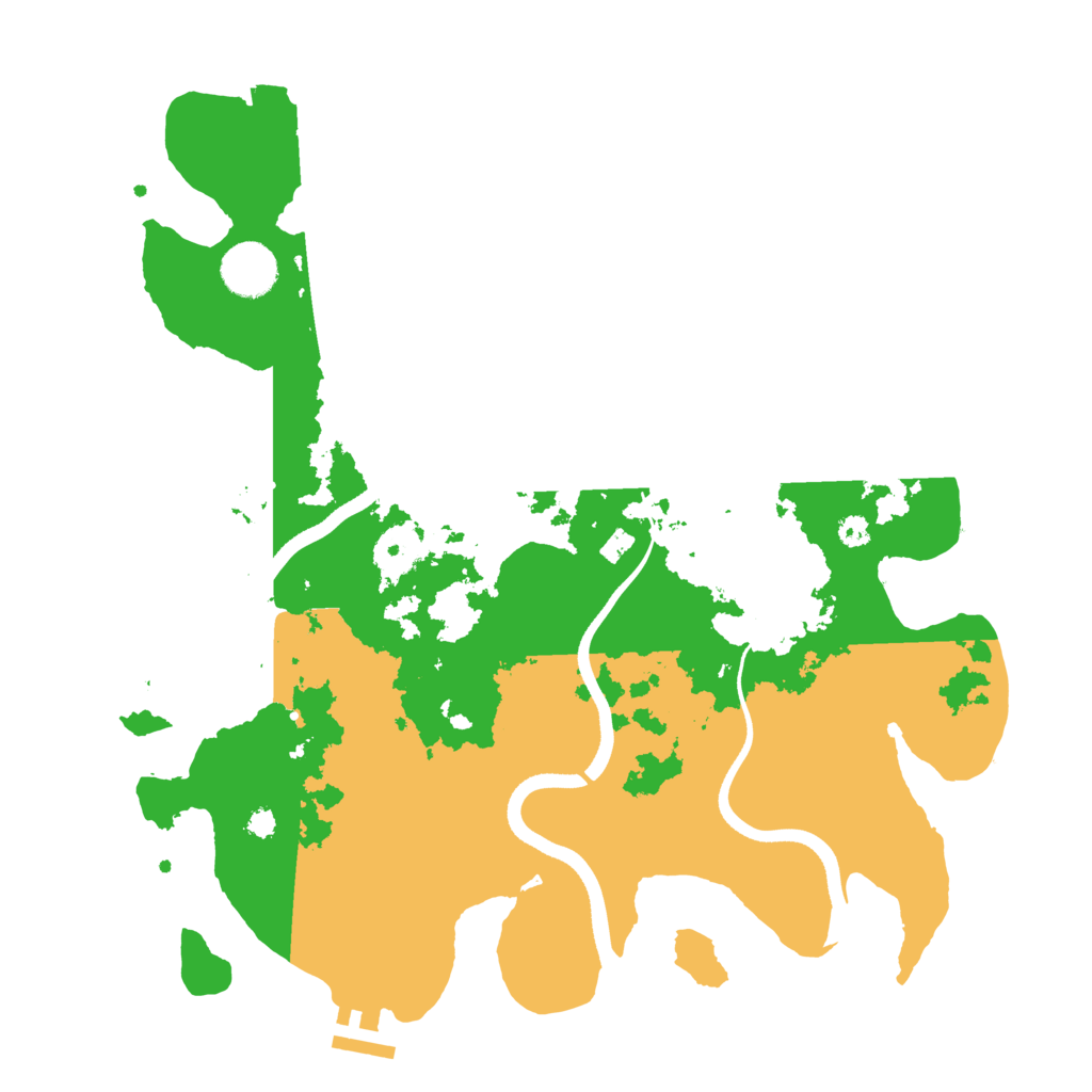 Biome Rust Map: Procedural Map, Size: 3500, Seed: 960442463