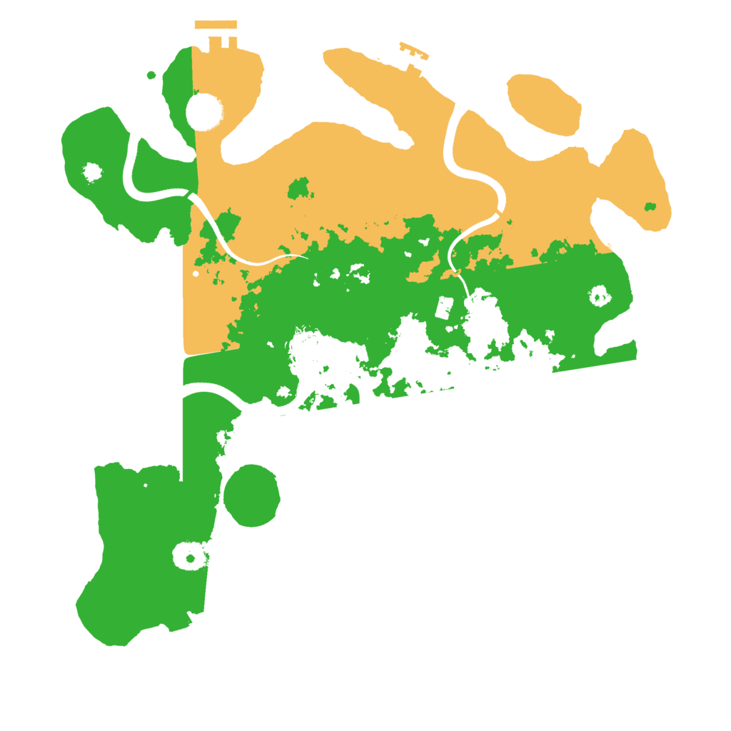 Biome Rust Map: Procedural Map, Size: 3500, Seed: 367280