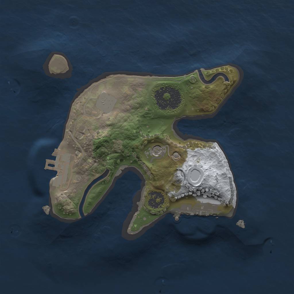 Rust Map: Procedural Map, Size: 1750, Seed: 299837, 8 Monuments