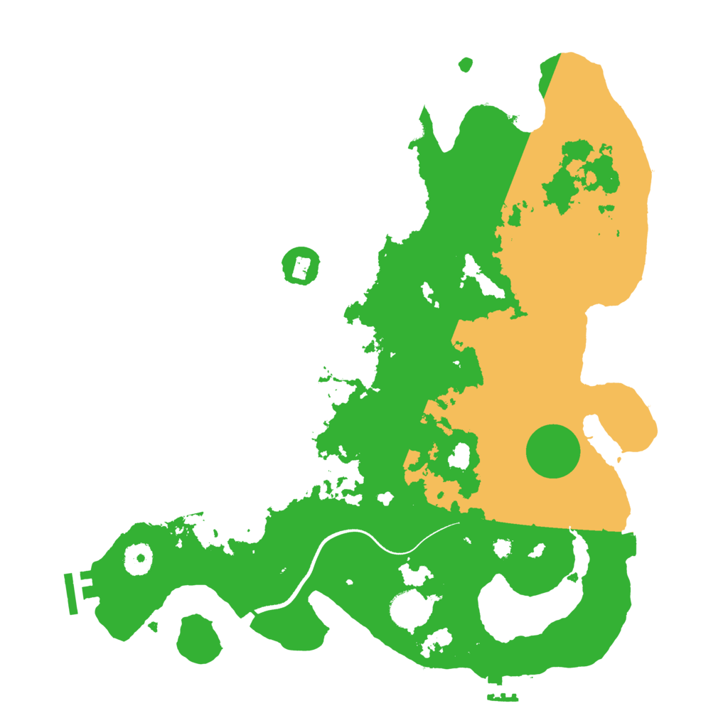 Biome Rust Map: Procedural Map, Size: 3550, Seed: 127197
