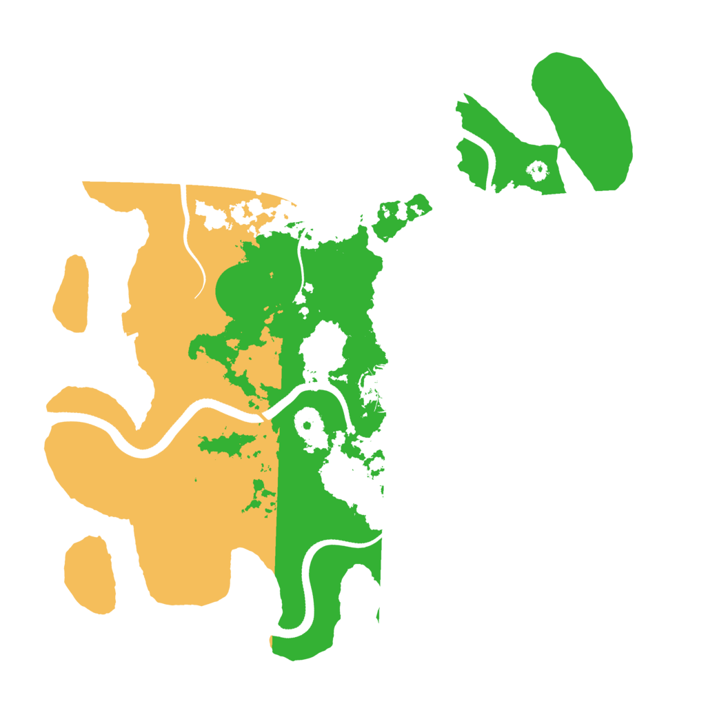 Biome Rust Map: Procedural Map, Size: 3500, Seed: 1404471