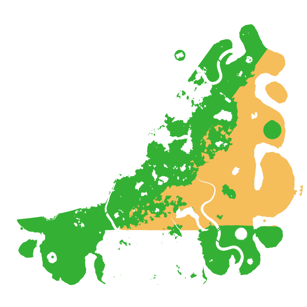 Biome Rust Map: Procedural Map, Size: 4500, Seed: 18888
