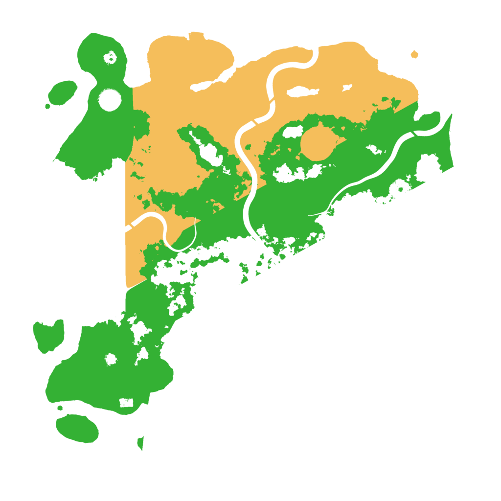 Biome Rust Map: Procedural Map, Size: 3950, Seed: 1208068237