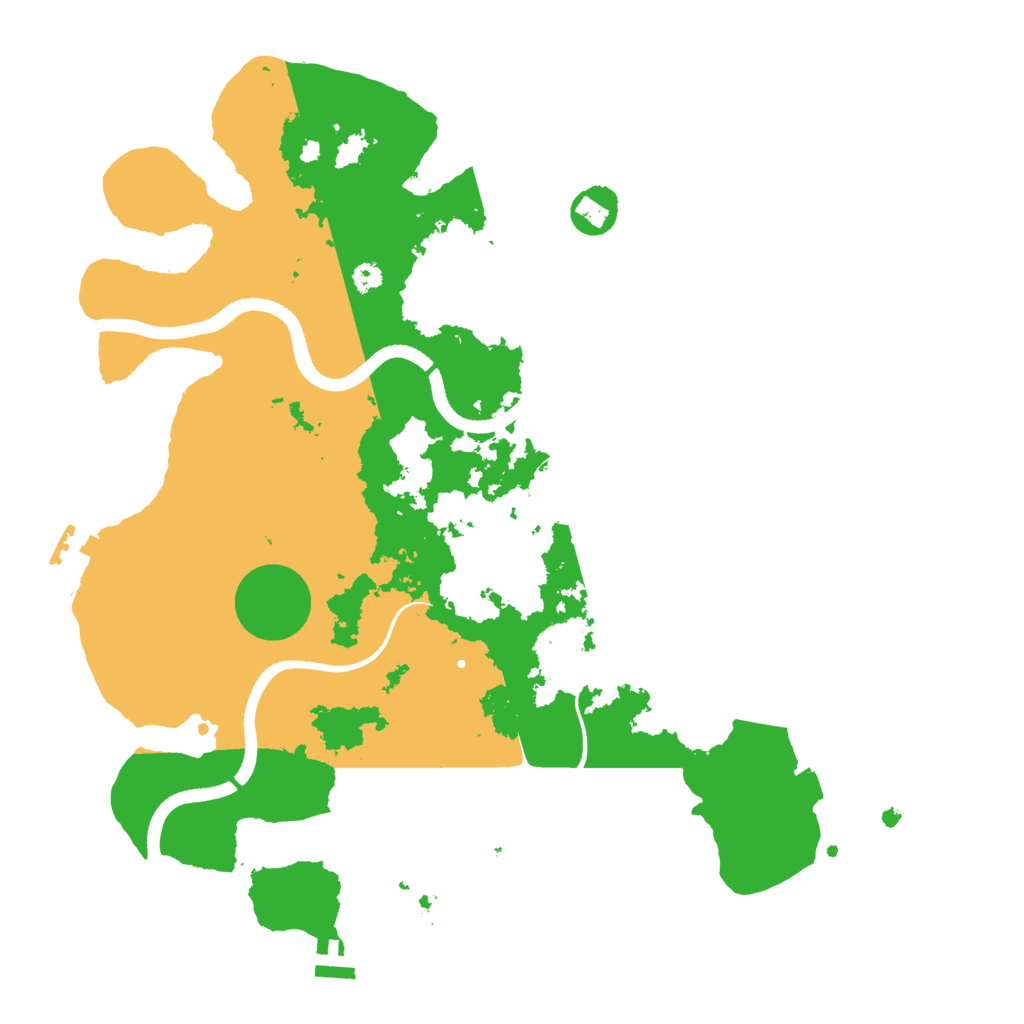 Biome Rust Map: Procedural Map, Size: 3550, Seed: 364836