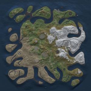 Thumbnail Rust Map: Procedural Map, Size: 4000, Seed: 5028, 16 Monuments