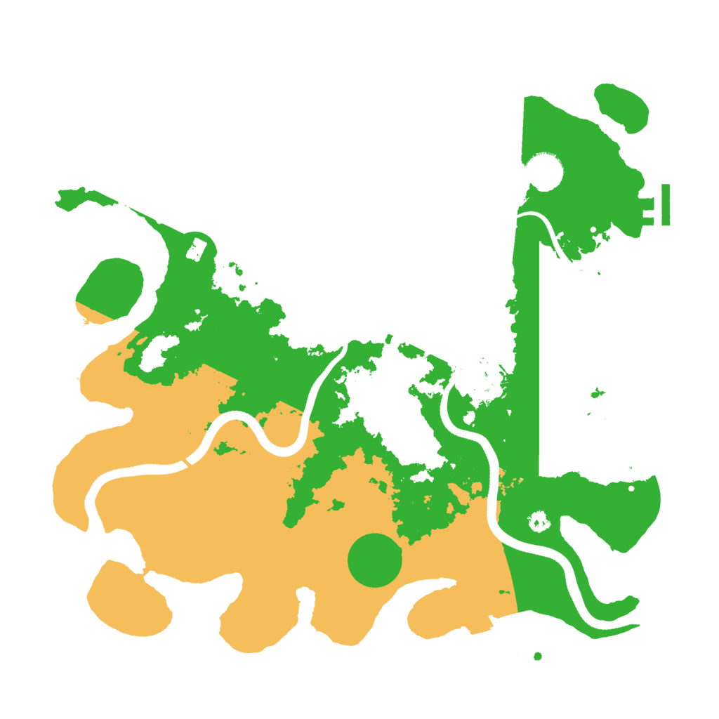 Biome Rust Map: Procedural Map, Size: 3500, Seed: 280199477