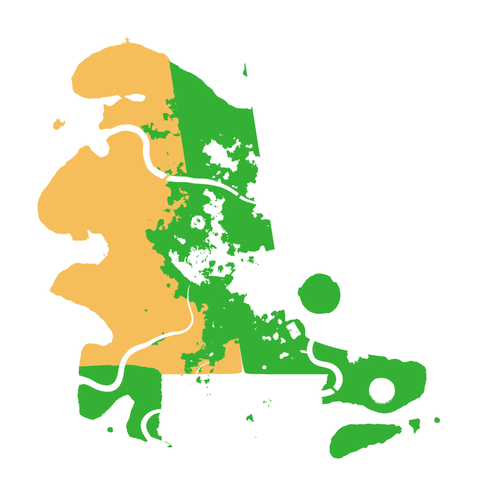 Biome Rust Map: Procedural Map, Size: 3500, Seed: 39654