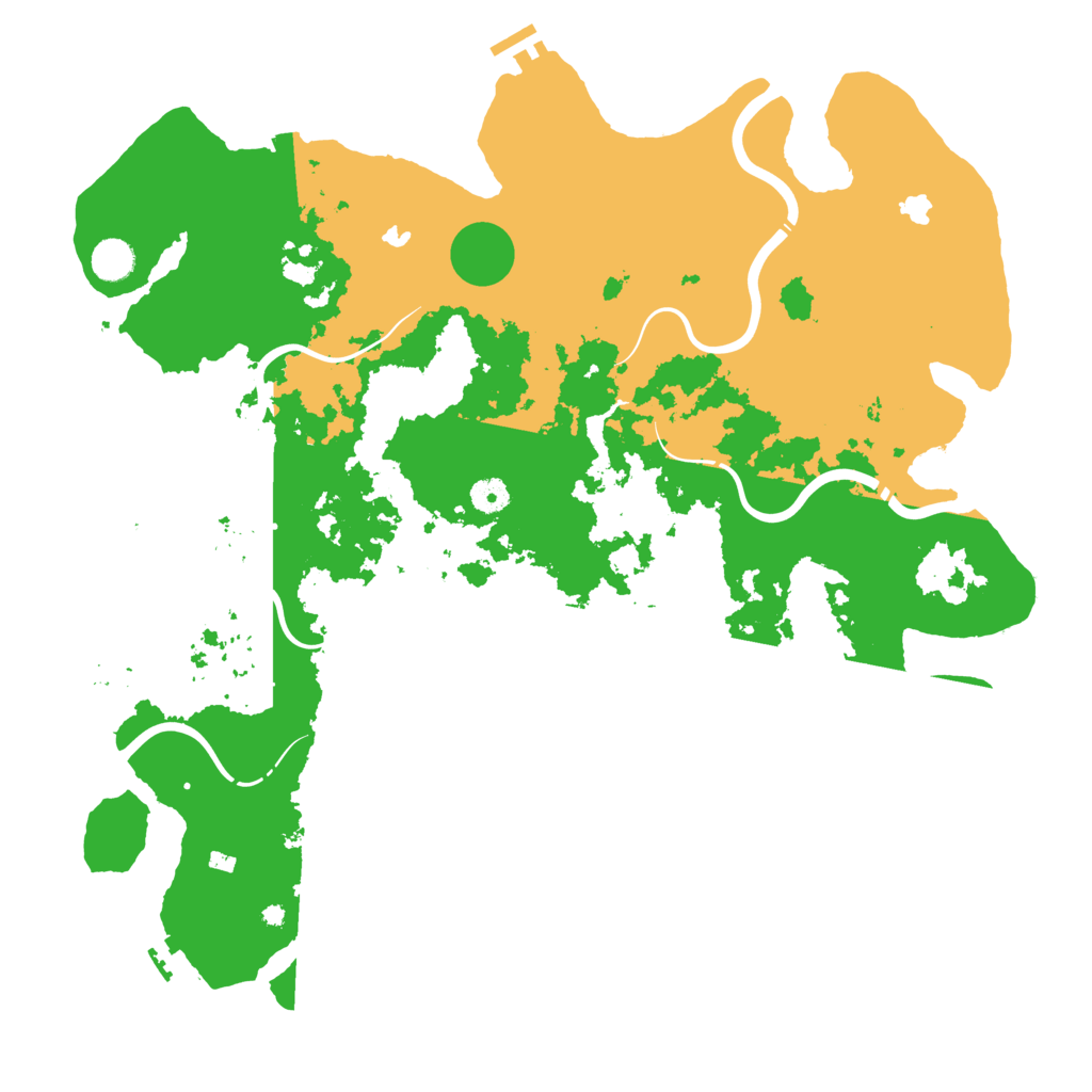 Biome Rust Map: Procedural Map, Size: 4500, Seed: 3333098