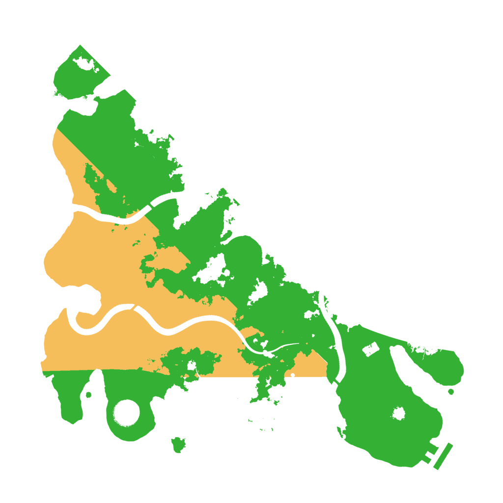 Biome Rust Map: Procedural Map, Size: 3500, Seed: 1114257
