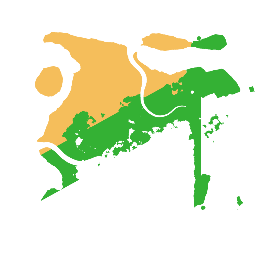 Biome Rust Map: Procedural Map, Size: 2500, Seed: 408676721