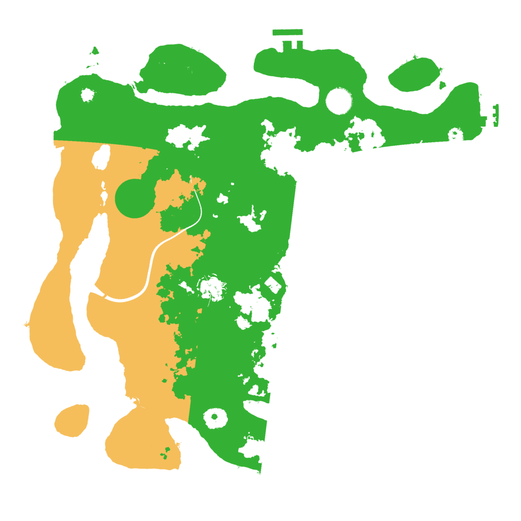Biome Rust Map: Procedural Map, Size: 3500, Seed: 1824
