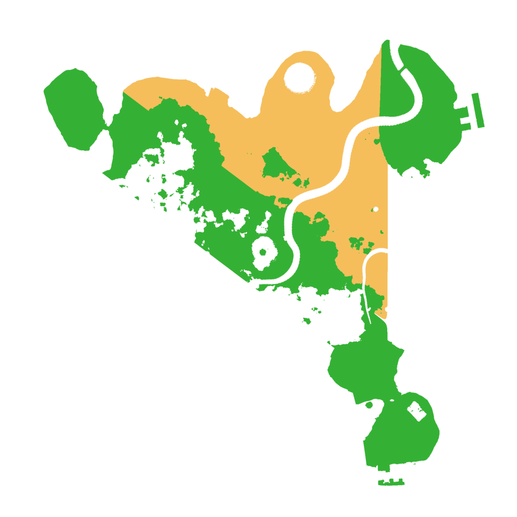 Biome Rust Map: Procedural Map, Size: 3000, Seed: 450371757