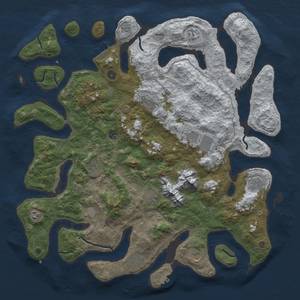 Thumbnail Rust Map: Procedural Map, Size: 5000, Seed: 35, 20 Monuments